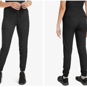 Healing Hands Renee Women's Jogger Cargo Pants in Black (Petite Small)